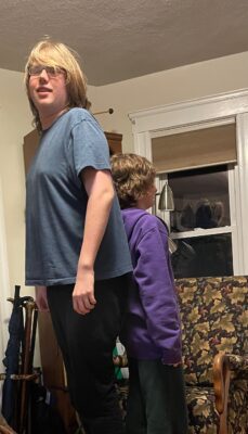 6' 1" and 4'8" grandsons