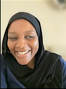 Woman wearing hijab smiling