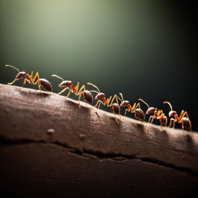 line of ants